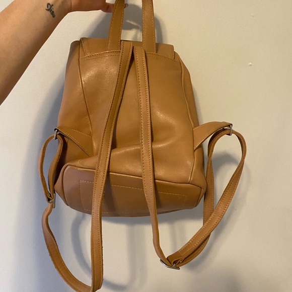 COPY - Coach F3W 9858 Legacy Tan Leather Drawstring Backpack - Picture 3 of 13